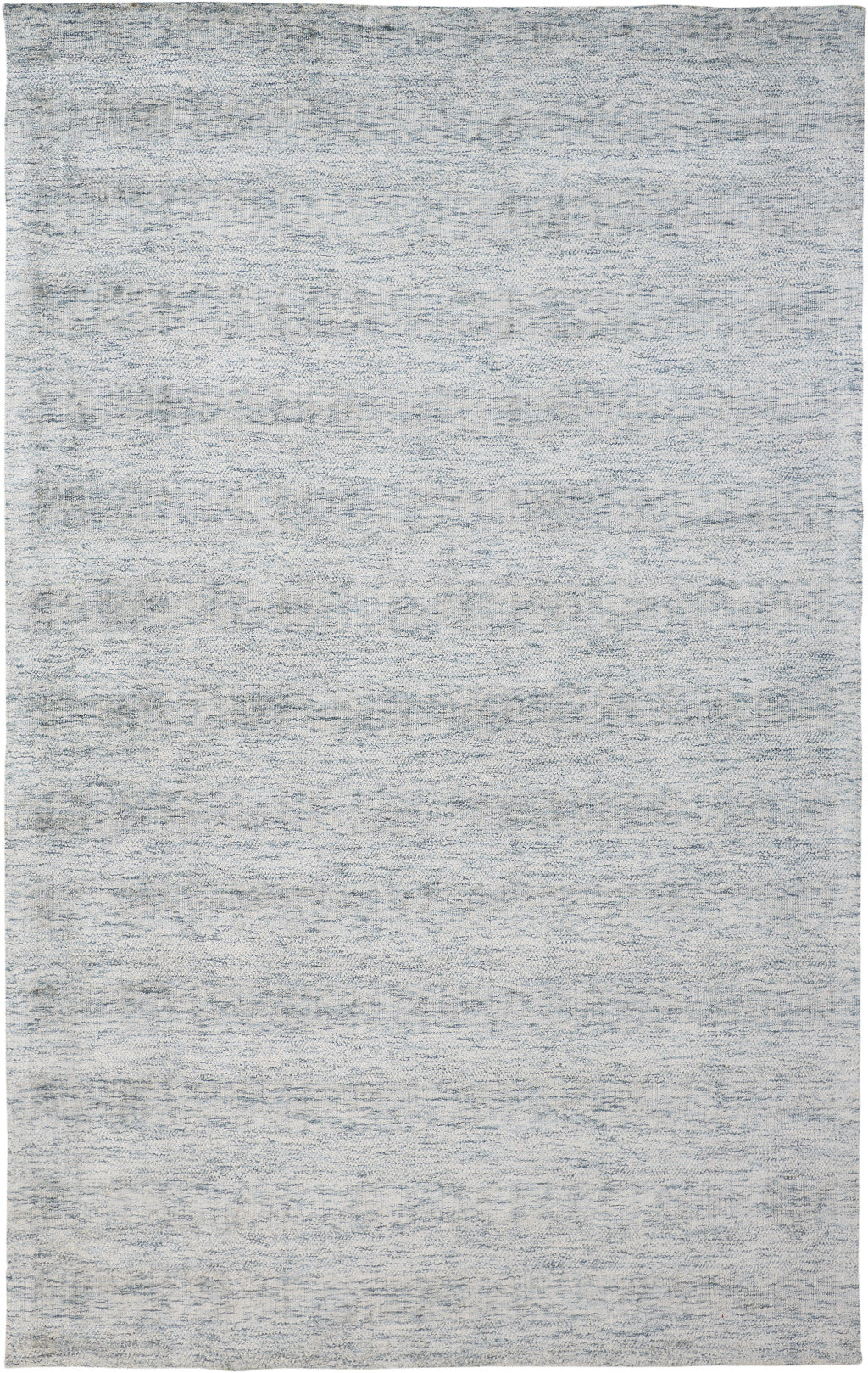 5' X 8' Blue Abstract Hand Woven Area Rug