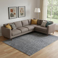 10 X 14 Gray Wool Abstract Hand Knotted Area Rug