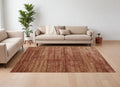9' X 13' Tan and Brown Power Loom Area Rug