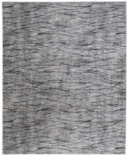 8' X 10' Gray Ivory and Tan Abstract Power Loom Area Rug