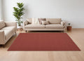 8' X 10' Red Hand Woven Area Rug