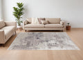 10' X 14' Brown Black and Tan Abstract Hand Tufted Area Rug