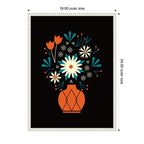 Sylvie Floral Red Vase Framed Canvas by Amber Leaders