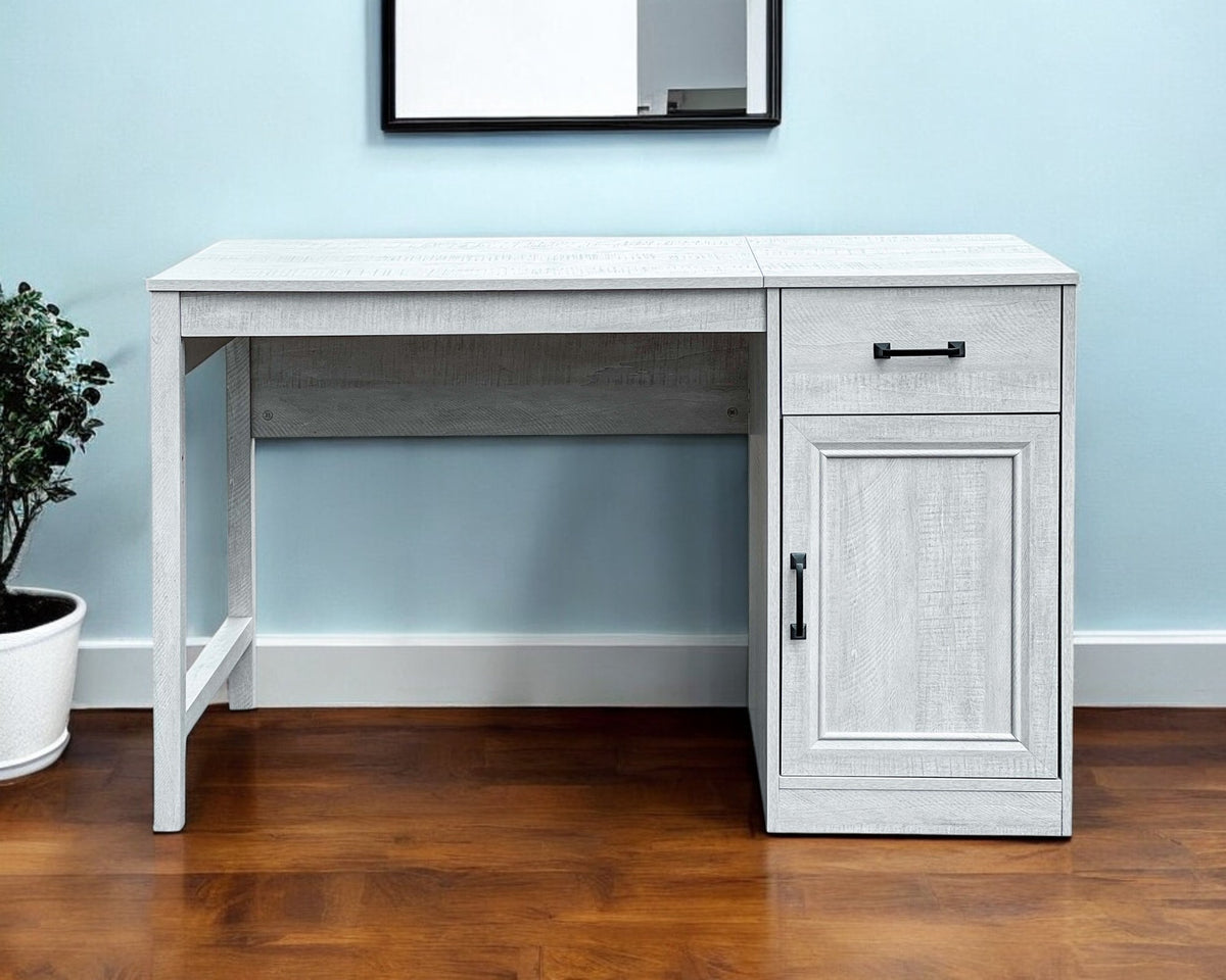 47'' Light Gray Wood Writing Desk