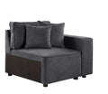 Acme Furniture Silvester Sectional, Gray Fabric