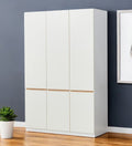 74 White Six Door Combo Dresser