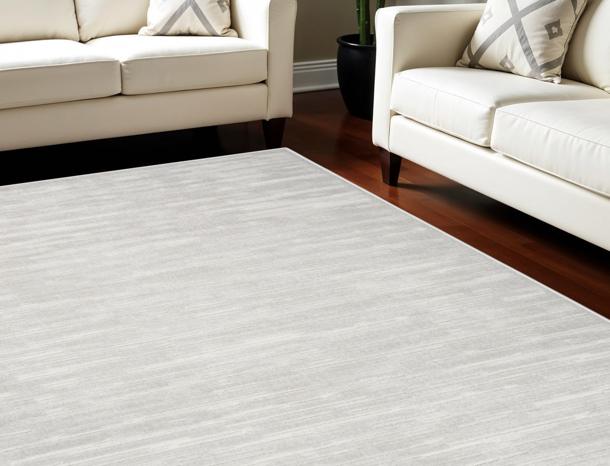 9' X 12' Gray Geometric Area Rug