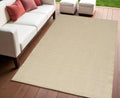 4 X 6 Natural And Ivory Geometric Indoor Outdoor Area Rug