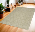 4' X 6' Sage Wool Geometric Area Rug