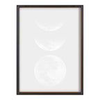 Blake Mod Moon It's Just a Phase Framed Printed Glass by The Creative Bunch Studio