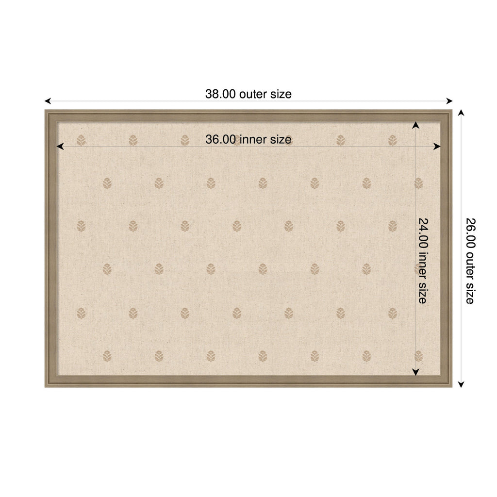 Pinboard Beige Botanical Block Print