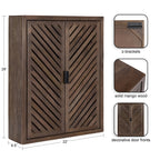 Mezzeta Tall Wood Bath Cabinet