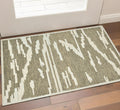 2 X 3 Beige And Brown Wool Abstract Hand Hooked Area Rug