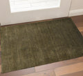 2 X 3 Brown Wool Hand Woven Area Rug