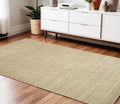 4 X 6 Ivory Wool Hand Woven Area Rug