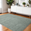 4 X 6 Gray Wool Hand Woven Area Rug