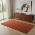 4 X 6 Red Wool Hand Woven Area Rug
