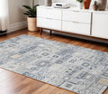 4 X 6 Ivory Black And Gold Ikat Area Rug
