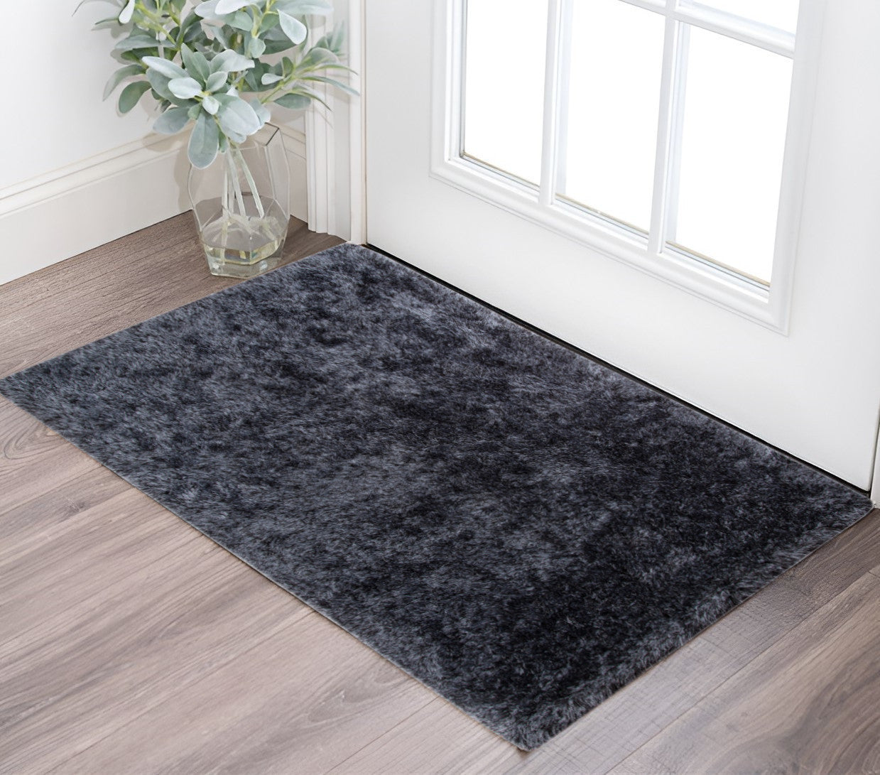 2 X 3 Black Area Rug