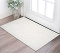 2 X 3 Ivory And Off White Geometric Area Rug