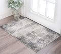2 X 3 Cream And Gray Abstract Area Rug