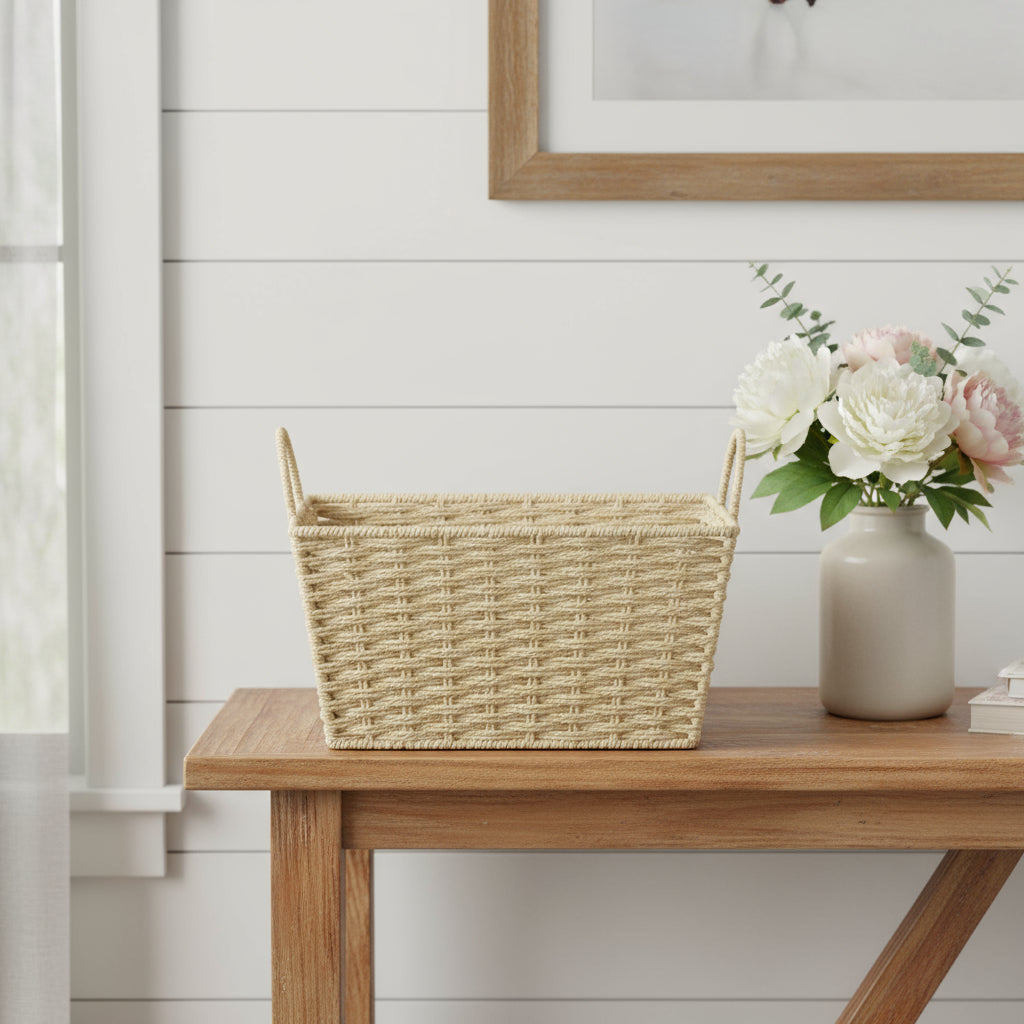 12 Natural Rope Basket