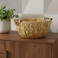 13 Natural Woven Water Hyacinth Basket