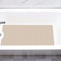 40 Beige Geometric Tiles Non Slip Bathtub Mat