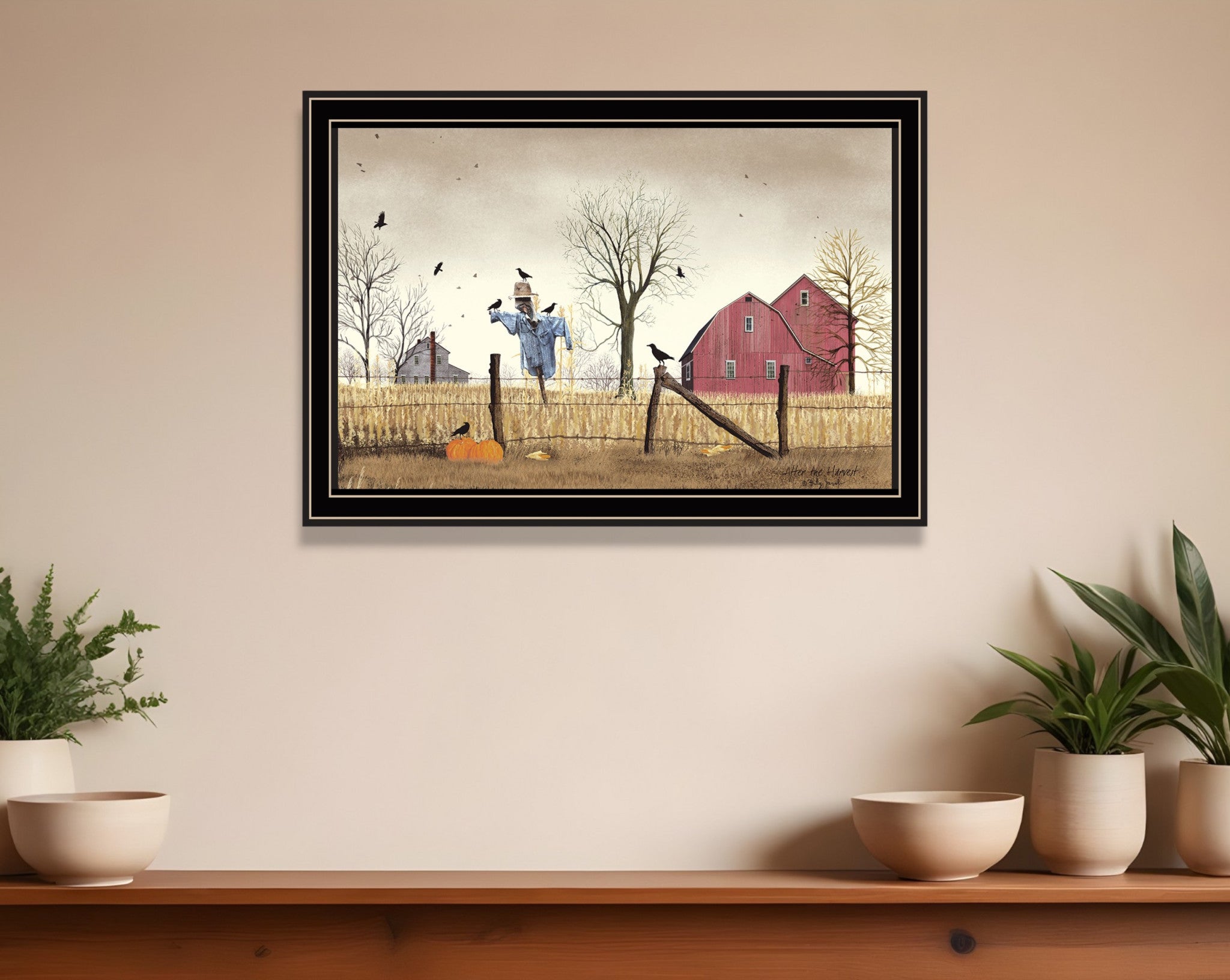 After the Harvest Black Framed Wall Art
