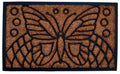 18'' X 30'' Beige and Black Rubber and Coir Outdoor Door Mat