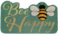 18'' X 30'' Beige and Green Coir Bees Outdoor Door Mat