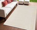4 X 6 Ivory And Gold Indoor Outdoor Area Rug