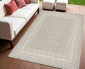 4 X 6 Gray Geometric Indoor Outdoor Area Rug
