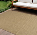 9 X 12 Tan Geometric Indoor Outdoor Area Rug