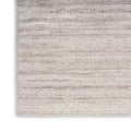 6' Ivory and Light Brown Abstract Washable Runner Rug