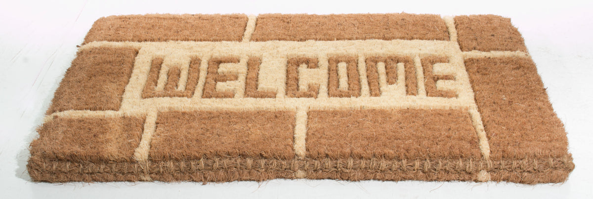 18'' X 30'' Brown Coir Welcome Outdoor Door Mat