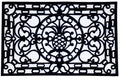 30'' X 48'' Black Rubber Pineapple Outdoor Door Mat