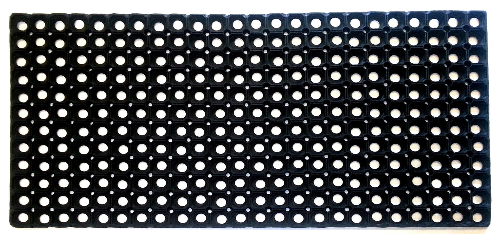 19'' X 39'' Black Rubber Outdoor Door Mat