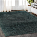 5' X 7' Charcoal Shag Hand Tufted Area Rug