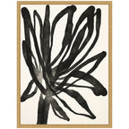 Sylvie Dark Floral Framed Canvas by Alicia Bock