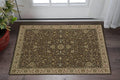 2' X 3' Brown And Ivory Oriental Area Rug