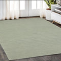 5' X 8' Silver Wool Hand Tufted Area Rug