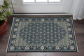 3' X 5' Ivory Oriental Area Rug With Fringe
