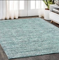5' X 8' Blue And Teal Hand Tufted Area Rug