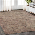 5' X 8' Taupe And Pink Hand Tufted Area Rug