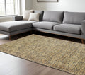8' X 10' Gold Hand Tufted Area Rug