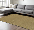 6' X 9' Gold Wool Hand Tufted Area Rug