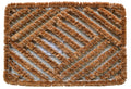 16'' X 24'' Brown Coir Geometric Outdoor Door Mat