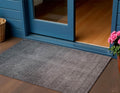 3' X 5' Gray Charcoal And Brown Ombre Washable Indoor Outdoor Area Rug