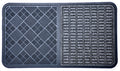 16'' X 28'' Gray Synthetic Fiber Abstract Outdoor Door Mat
